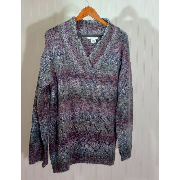 Liz Claiborne gradient color wool blend sweater size large - Picture 1 of 5